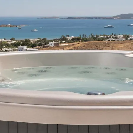 Holiday home Near - 1br - Jacuzzi - Origin Cycladic Windmill *