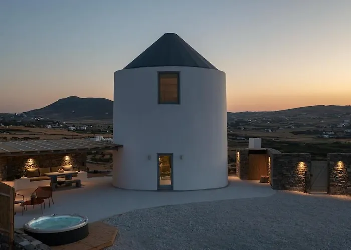Near - 1br - Jacuzzi - Origin Cycladic Windmill Дом отдыха Науса