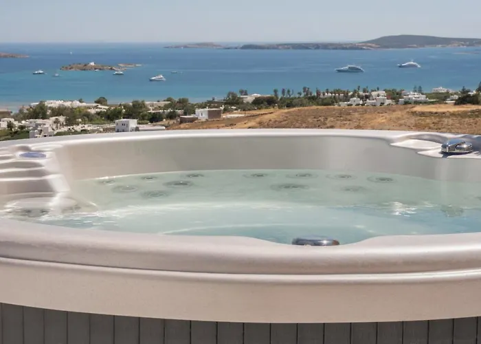 Дом отдыха Near - 1br - Jacuzzi - Origin Cycladic Windmill *